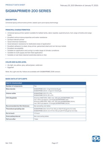 PPG / Sigma Coatings SigmaPrime 200 – Drawing (ef72c687fbf1_S1-6 S. 1)