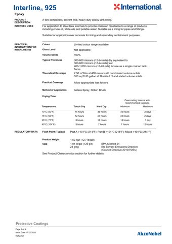 International / AkzoNobel Interline 925 – Drawing (ffc259d90a4b_S1-4 S. 1)