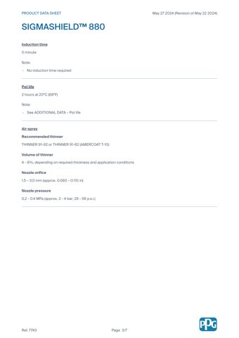 PPG / Sigma SigmaShield 880 – Drawing (34a2d303a4ee_S1-5 S. 3)