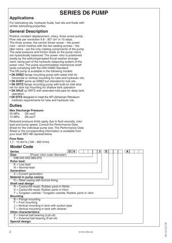 IMO/Colfax D6 – Drawing (IMO/Colfax datasheet S. 2)