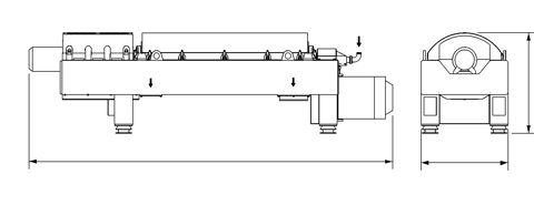 Alfa Laval P2-800 – Drawing (Alfa Laval datasheet S. 4)