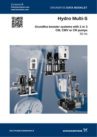 Grundfos Hydro Multi-S CR 5-3 – Drawing (Grundfos datasheet S. 1)