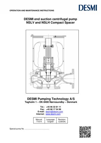 DESMI NSLH 25-6200 – Page preview (DESMI datasheet S. 1)