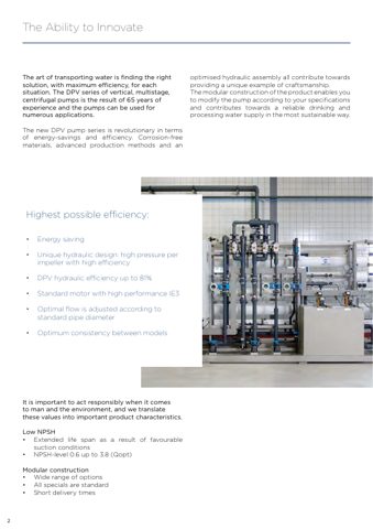 DESMI DP – Page preview (DESMI datasheet S. 2)