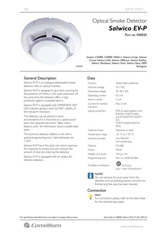 Consilium/Salwico EV-P – Rysunek (Consilium/Salwico datasheet S. 1)