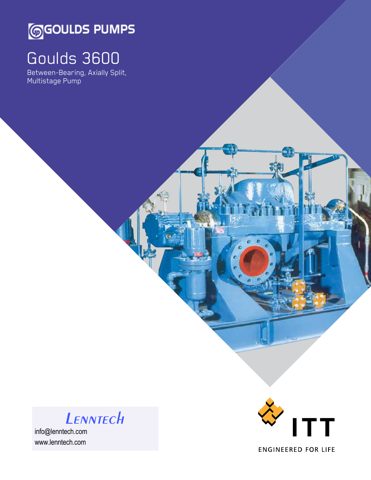 ITT Goulds 3600 – Drawing (ITT Goulds datasheet S. 1)