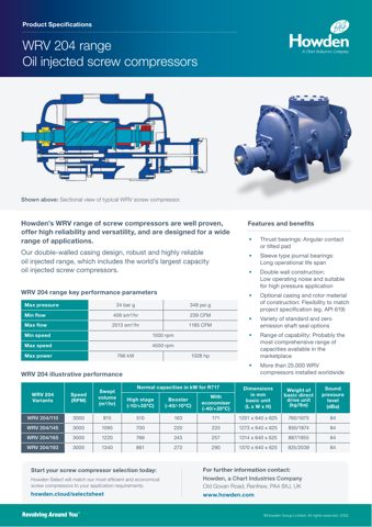 Howden (Chart Industries) WRV 204 – Drawing (Howden (Chart Industries) datasheet S. 1)