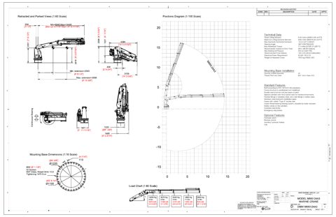 DMW Marine M660 Series (M660.24A, M660.24A31) – Drawing (DMW Marine datasheet S. 1)