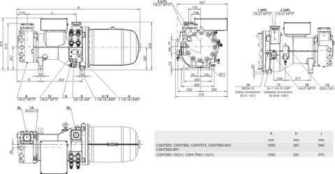 Bitzer CSH9573-180 – Photo (Bitzer datasheet S. 3)