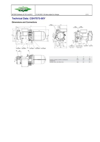 Bitzer CSH9573-180 – Drawing (Bitzer datasheet S. 3)