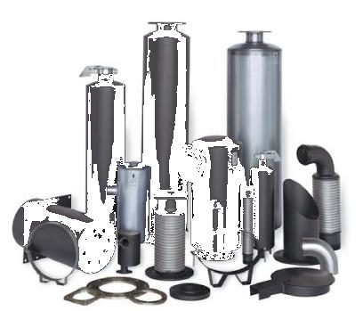 Belmar Industries Standard Silencer SR1 Series — Residential Grade, Body Style 1 – Photo (Belmar Industries datasheet S. 1)