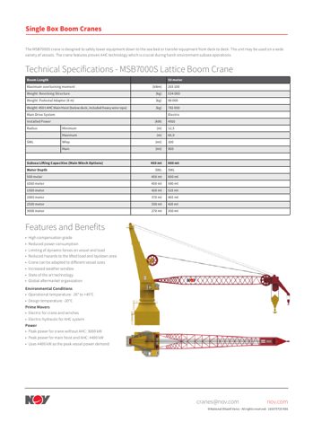 National Oilwell Varco MSB7000S Lattice Boom Crane – Page preview (National Oilwell Varco datasheet S. 2)