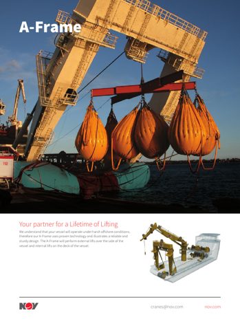 National Oilwell Varco A-Frame Cranes – Page preview (National Oilwell Varco datasheet S. 1)