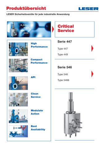 LESER GmbH Type 449 | LESER - The Safety Valve – Page preview (LESER GmbH datasheet S. 2)