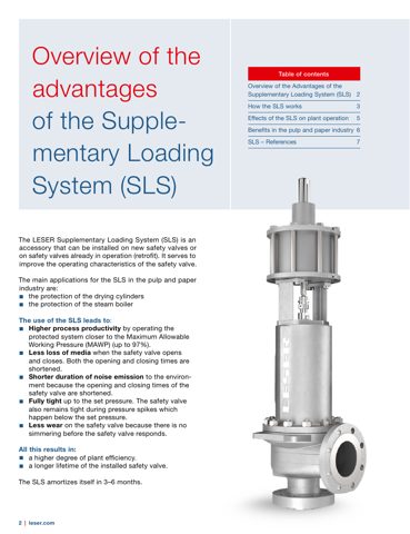 LESER GmbH High Efficiency - Supplementary loading system – Drawing (LESER GmbH datasheet S. 2)