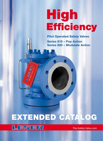 LESER GmbH High Efficiency - Pilot-Operated Safety Valves – Drawing (LESER GmbH datasheet S. 1)