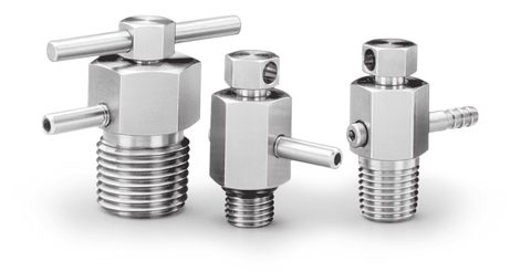 Swagelok Carbon Steel Purge Valve, 1/4 in. MNPT – Photo (Swagelok datasheet S. 1)