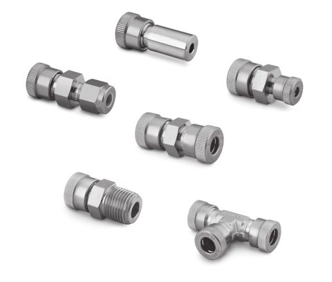 Swagelok Stainless Steel Ultra-Torr Vacuum Fitting, Swagelok Tube Fitting Union, 1/4 in. Ultra-Torr Fitting x 1/4 in. Tube OD – Photo (Swagelok datasheet S. 1)