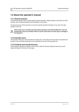 DEIF ECU 100 – Page preview (e5e9c8ef9632_S1-4 S. 4)