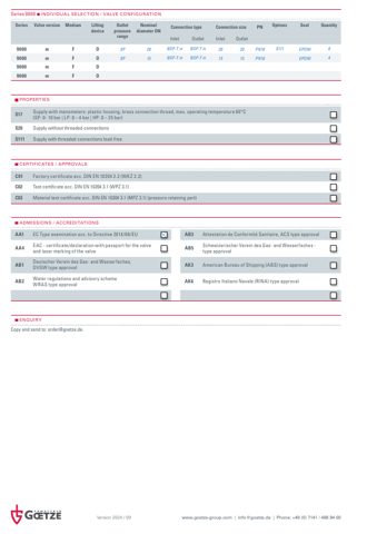 Goetze KG Armaturen Series 9000 – Page preview (Goetze KG Armaturen datasheet S. 4)