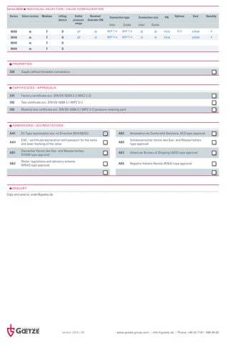 Goetze KG Armaturen Series 9040 – Page preview (Goetze KG Armaturen datasheet S. 4)