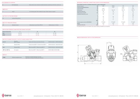 Goetze KG Armaturen Series 9160 – Drawing (18e2624aaaaa_S1-3 S. 2)