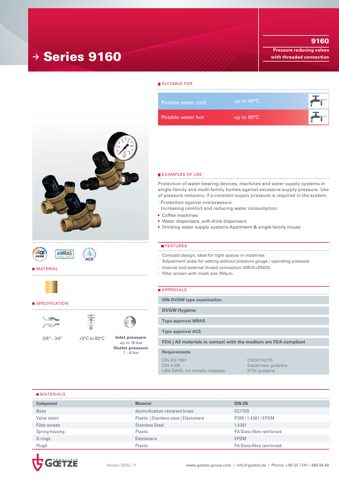 Goetze KG Armaturen Series 9160 – Page preview (18e2624aaaaa_S1-3 S. 1)