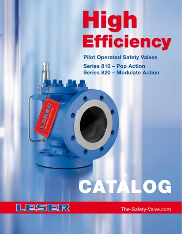 LESER Type 821 | LESER - The Safety Valve – Drawing (LESER datasheet S. 1)
