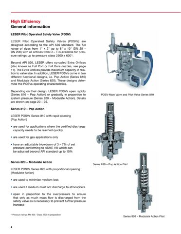 LESER Type 821 | LESER - The Safety Valve – Page preview (LESER datasheet S. 4)