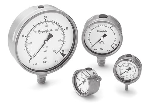 Swagelok Stainless Steel Snubber / Gauge Protector, 1/4 in. Female NPT x 1/4 in. Male NPT, Oils from 250 to 1000 SUS – Photo (Swagelok datasheet S. 5)