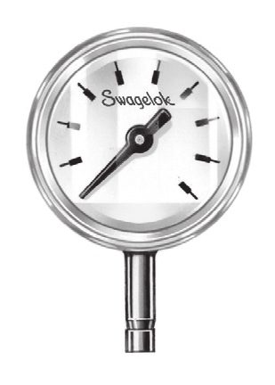 Swagelok Stainless Steel Snubber / Gauge Protector, 1/4 in. Female NPT x 1/4 in. Male NPT, Oils from 250 to 1000 SUS – Photo (Swagelok datasheet S. 6)