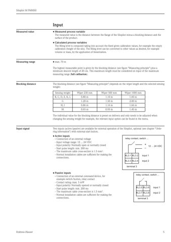 Endress+Hauser Silopilot M FMM50 – Page preview (ccb1927386bc_S1-17 S. 5)
