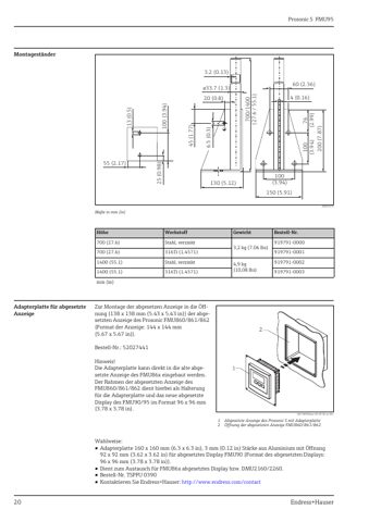 Endress+Hauser Prosonic S FMU95 – Page preview (cf5a8376f178_S9-20 S. 12)