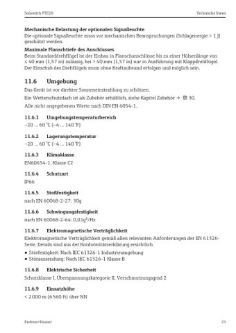 Endress+Hauser Soliswitch FTE20 – Page preview (547efe545bf8_S12-25 S. 14)