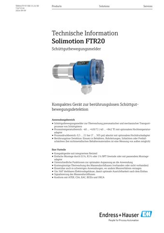 Endress+Hauser Solimotion FTR20 – Drawing (41141ed92e3f_S1-1 S. 1)