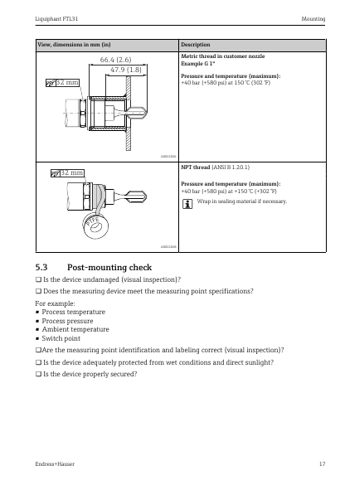Endress+Hauser Liquiphant FTL31 – Page preview (5ef55ac940b8_S9-17 S. 9)