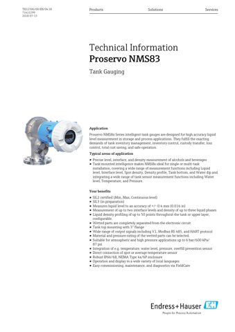 Endress+Hauser Proservo NMS83 – Drawing (07db06c1570e_S1-54 S. 1)