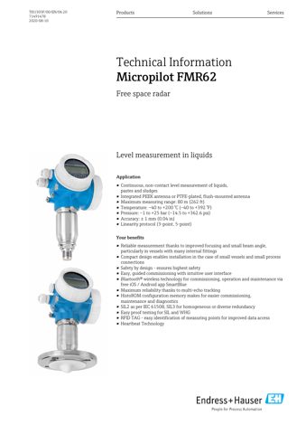 Endress+Hauser Micropilot FMR62 – Drawing (fc0d5e286c7f_S1-84 S. 1)