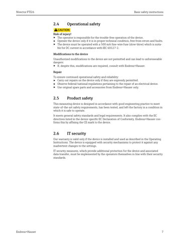 Endress+Hauser Nivector FTI26 – Page preview (791eb9ec1fd5_S1-18 S. 7)