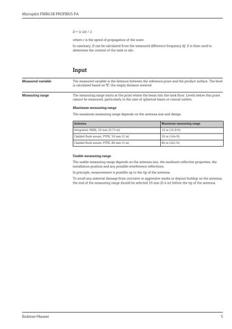 Endress+Hauser Micropilot FMR63B – Page preview (a88e7854ea45_S1-26 S. 5)