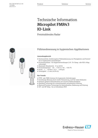 Endress+Hauser Micropilot FMR43 – Drawing (ce7138f6127d_S1-1 S. 1)