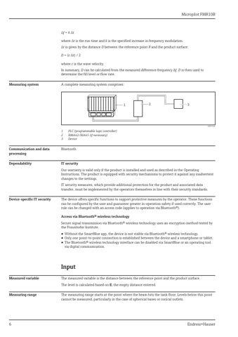 Endress+Hauser Micropilot FMR10B – Page preview (089cf3965d01_S1-12 S. 6)