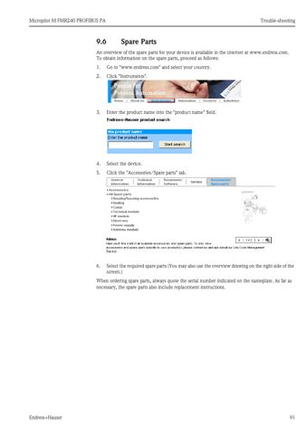 Endress+Hauser Micropilot M FMR240 – Page preview (cae7fa4f4f09_S44-94 S. 48)