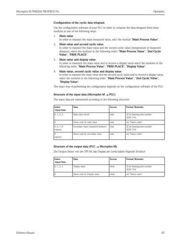 Endress+Hauser Micropilot M FMR244 – Page preview (df6ae8d94cc6_S22-89 S. 24)