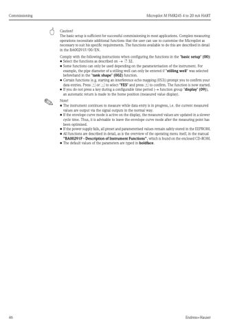 Endress+Hauser Micropilot M FMR245 – Page preview (02b898984b13_S21-77 S. 26)