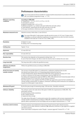 Endress+Hauser Micropilot S FMR530 – Page preview (693fa21e504b_S5-25 S. 10)