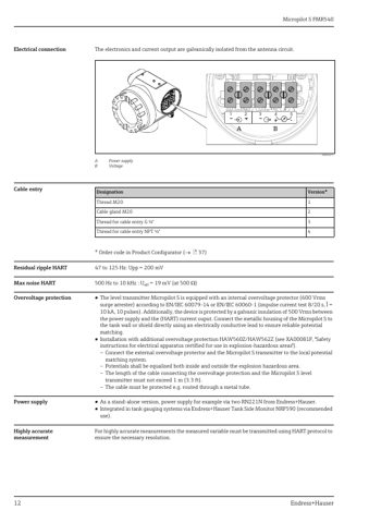 Endress+Hauser Micropilot S FMR540 – Page preview (62208ef77088_S5-31 S. 8)