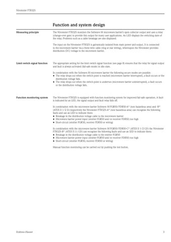 Endress+Hauser Nivotester FTR325 – Page preview (3a79b0fb5bfc_S1-7 S. 3)