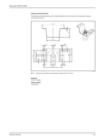 Endress+Hauser Micropilot FMR20 – Page preview (467a0c312128_S23-53 S. 27)