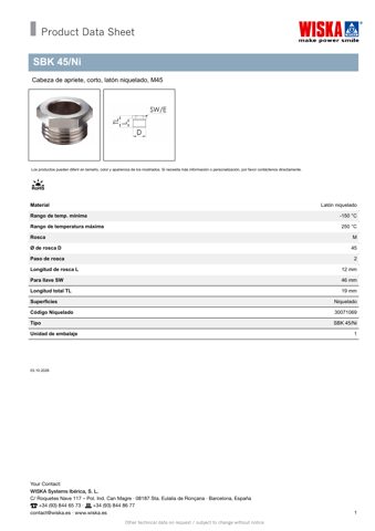 WISKA SBK 45/Ni – Drawing (012ad3953656_S1-1 S. 1)